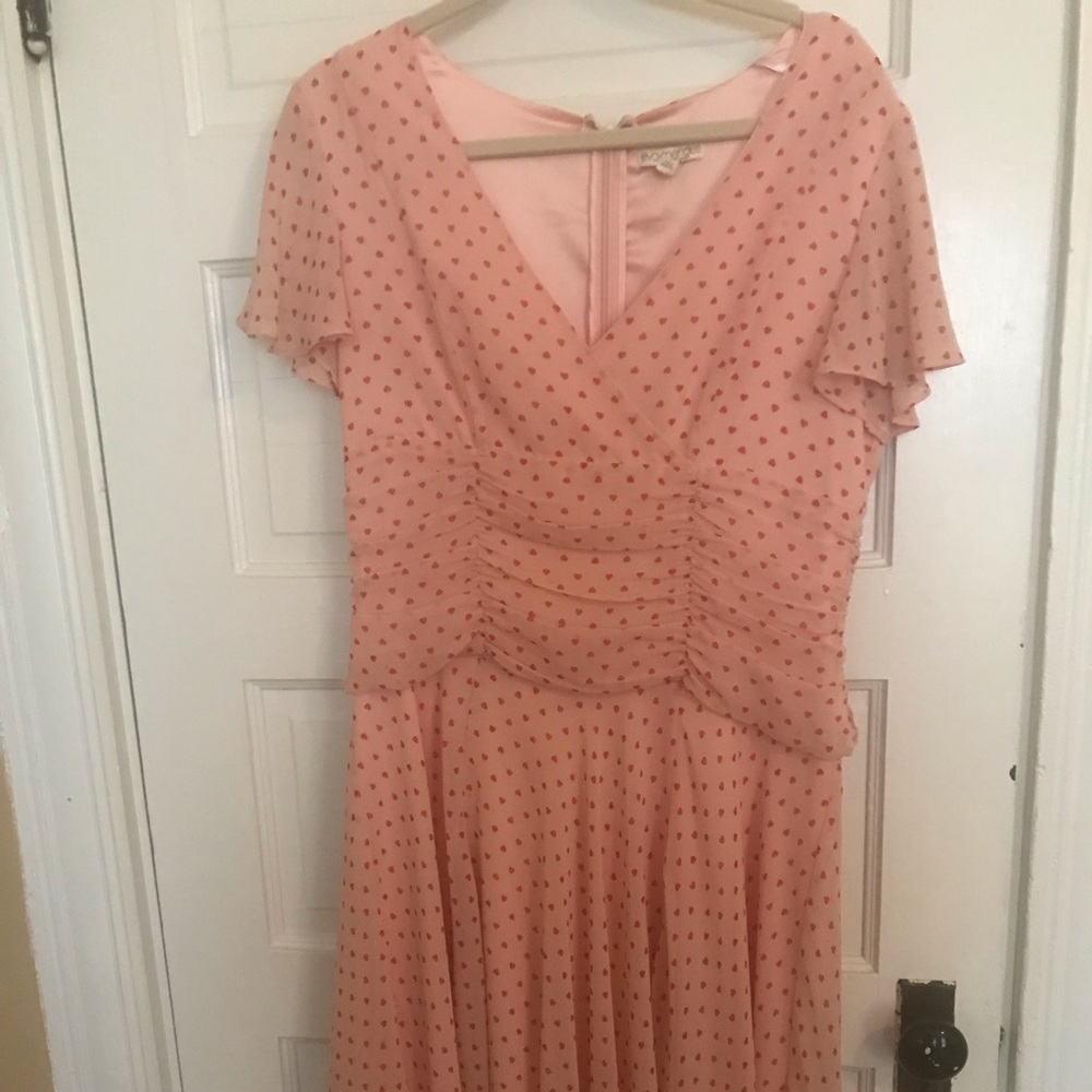 Pink small heart dress